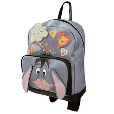 Mini Backpack Deluxe - Winnie the Pooh - Eeyore Face Faux Leather 10"