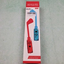 2x Golf Clubs Hand Grip For Nintendo Switch Joy-Con Mario Golf Super Rush Game