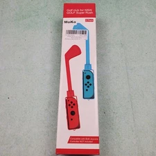 2x Golf Clubs Hand Grip For Nintendo Switch Joy-Con Mario Golf Super Rush Game