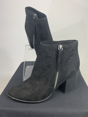 crissy laser cut heeled ankle booties