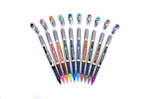 Uni-ball UB-157 Eye Roller ball Pens Fine Pack Of 5 Variation Colour - Picture 2 of 19