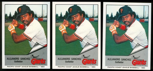 1984 Alejandro Sanchez Card Lot - Santo Domingo, Dominican Rep, Phillies, AH02