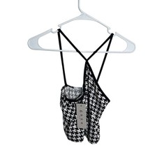 Gaze Tank Top Womens XS Houndstooth Sleeveles...