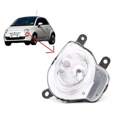 Faro Fanale Proiettore Anteriore Inferiore Sinistro per Fiat 500 Dal 2007>2015 - Miniatura 1