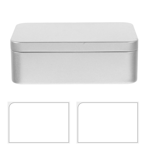Iron Storage Box Rectangular Tinplate Travel Creative Boxes Photo Containers - Picture 8 of 12