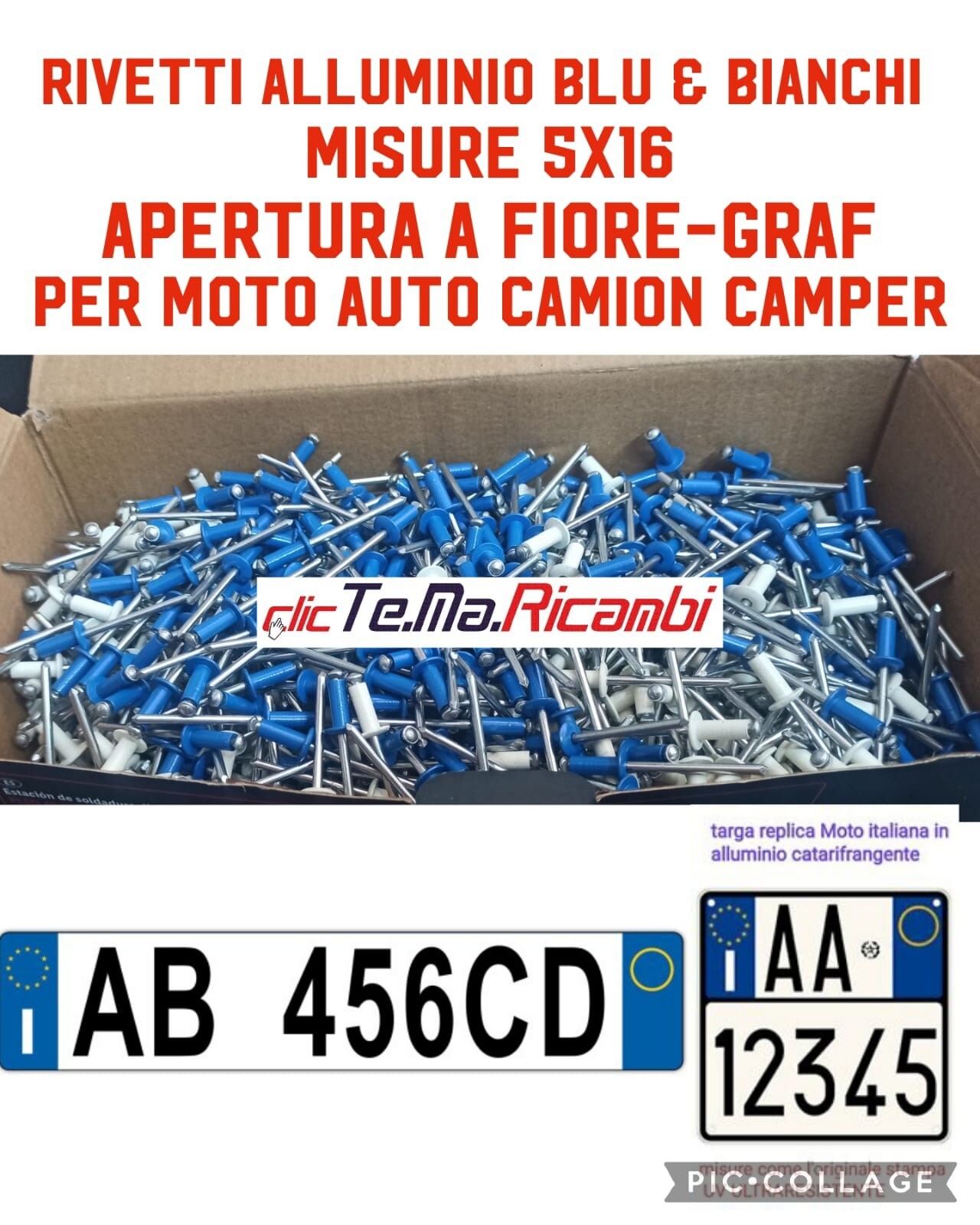 50 RIVETTO RIVETTI TARGA EUROPEA AUTO CAMION MOTO 5x16 AUTO MOTO CAMION*