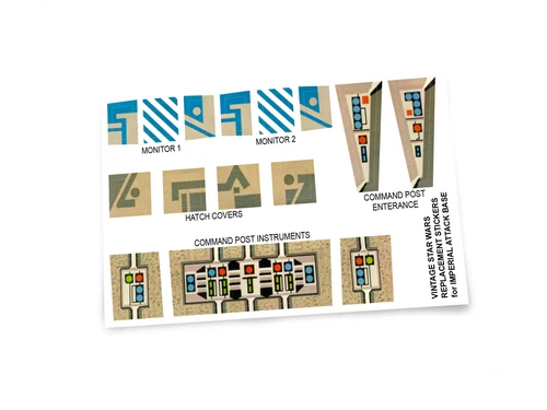 Custom Star Wars Vintage Kenner Imperial Attack Base Playset stickers