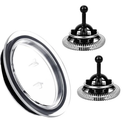 2pcs Milk Frother Whisks and 1 Lid, Whisks with Nespresso Aeroccino 3/4/XL an...