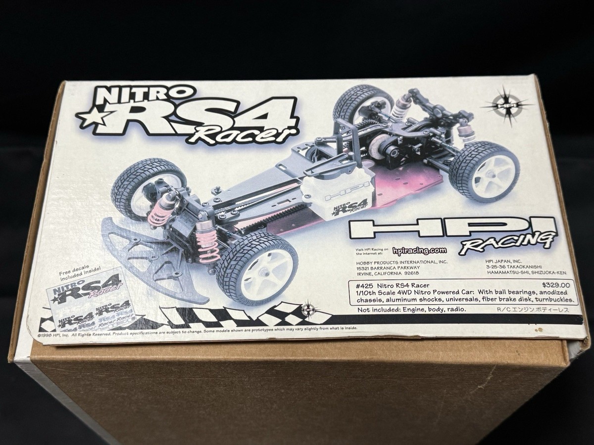 hpi 1/10 NITRO RS4 ボディーレスキット エンジンRCカー HPI Racing Nitro RS4 Racer Kit New in Box | eBay