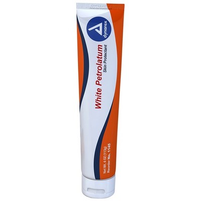 Dynarex #1145 White Petroleum, 4 oz Flip Top Tube, Non-Sterile,  2 Pack