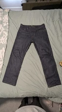 Unbranded Raw Selvedge Tapered Straight Leg Jeans - UB201 - Size 32"x28.5"