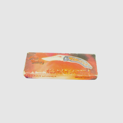 Frost Cutlery Redman Skinner 15-803B Folding Pocket Knife Orange Flame Open Box