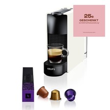 Krups XN1101 Essenza Mini Nespresso Kaffeemaschine Kapselautomat Weiß
