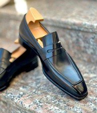 New Tailor Made Men's Black Real Leather Classic For Dress Shoes For Party Shoe