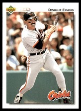 Dwight Evans 1992 Upper Deck #248 Orioles MLB READ FREE SHIPPING AutographDen