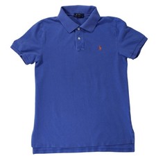 Polo Ralph Lauren Custom Fit Polo Shirt Blue XL 18-20 Youth 100 Cotton