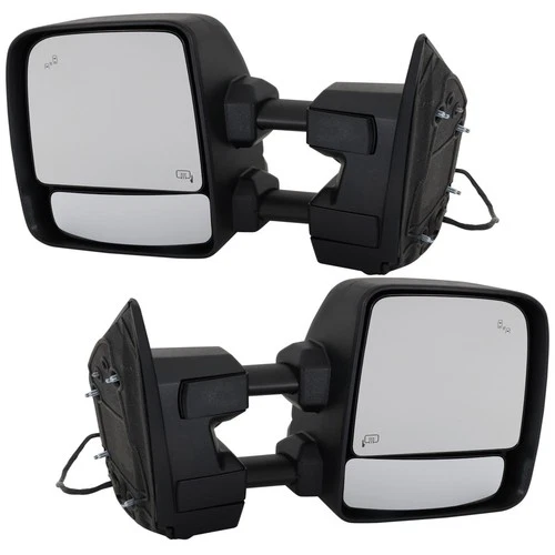 Towing Mirrors For 2017-2021 Nissan Titan LH RH Power Heated w/ Signal Lamp Crew