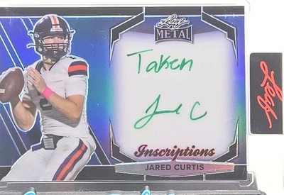 2024 Leaf Metal Inscriptions ''Taken'' Jared Curtis Auto /100 Georgia 5 Star 2026
