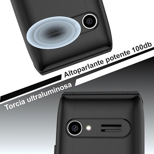 GSM Telefono Cellulare per Anziani Flip Telefoni Cellulari Tasti Grandi Volume - Foto 4 di 12