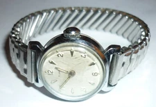 Vintage Timex Waterproof Chrome Plated Watch Ladies