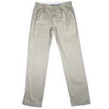 Polo Ralph Lauren Chino Pants Mens 34/34 Khaki Pleated Classic Fit Cotton Twill