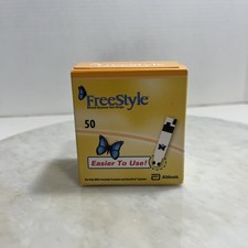 1 Unopened Freestyle Blood Glucose Test Strips - Pack of 50 Exp 12/31/2026