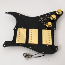 Prewired HHH Strat Loaded Pickguard &ndash; Alnico 5 Humbuckers Coil-Split
