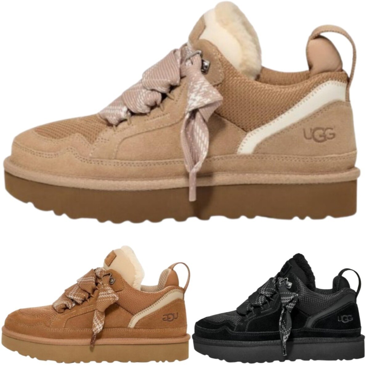 DONNA SCARPE SPORTIVE LOWMEL SABBIA MARRONE NERO SCAMOSCIATO TESSUTO SNEAKERS DONNA UK #