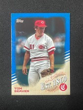 Tom Seaver 2019 Topps Update Cincinnati Reds Est. 1869 Blue Border SP