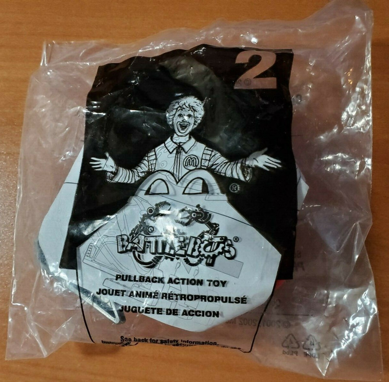 McDonald’s Happy Meal Toy BattleBots #2 Pullback Action Ladybug 2001/2002 New