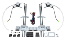 JEGS 70335 2 Door Power Window Kit For Most Flat Glass Windows Straight Vertical