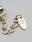 VTG ARYO SIGNED 925 STERLING SIL. LARGE PENDANT BLACK GEMSTONE BEAD NECKLACE 20" — photo 9