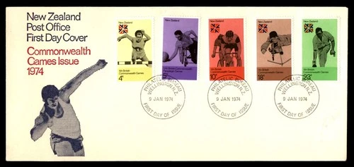 Mayfairstamps New Zealand FDC 1974 commonwealth games First Day Cover aax_51797