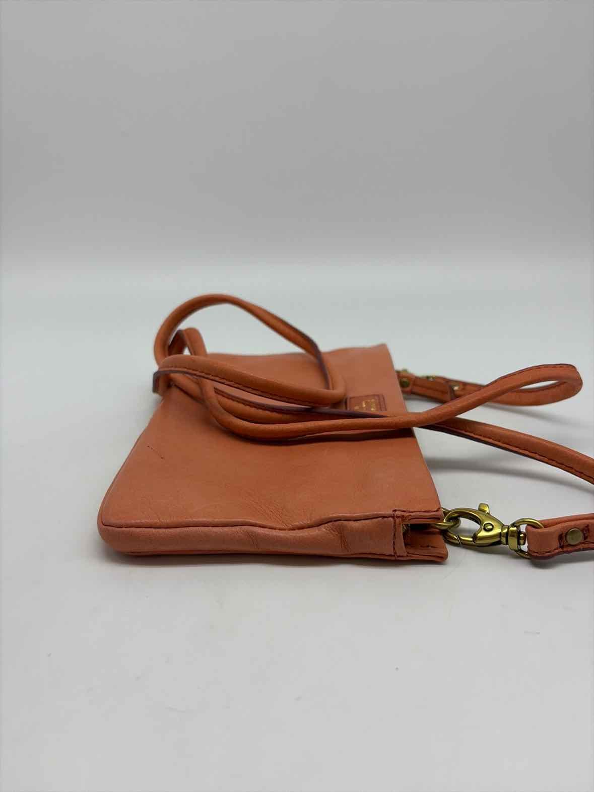 Fossil Orange Leather Crossbody — image 3