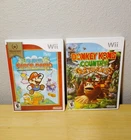 Donkey Kong Country Returns & Super Paper Mario Game For Nintendo Wii Not Tested