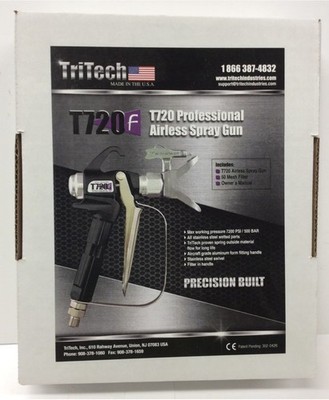 TriTech T720F Professional Airless Spray Gun - New in Box(Complete Kit) 7200 PSI