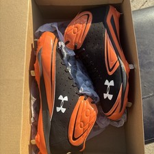 Under Armour Team Yard III Mid ST Cleats Size 15 Black Orange NEW Other Baseball