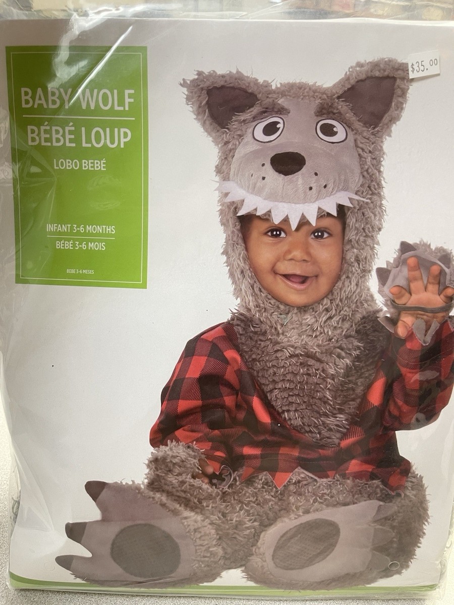 Baby Wolf Costume Infant Size 3-6 Months Piece Little Red Riding