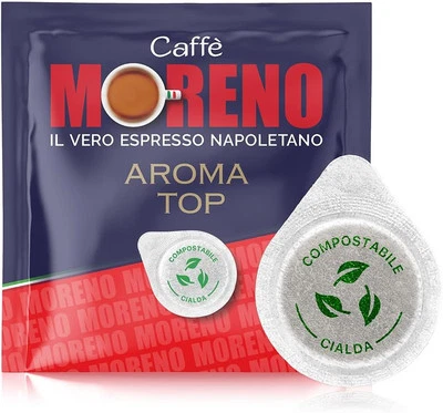 CAFFE MORENO | CIALDE AROMA TOP ESPRESSO | 600 CIALDE | 4 PACCHI DA 150 |