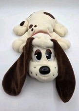 Vintage 1997 Galoob Pound Puppies Plush Dog PA-3290 Brown Cream Red Collar