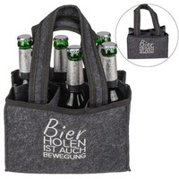 Bier- Und Flaschentasche Aus Filz Mit 6 FäChern, Bier Holen Ist Auch Bewegung