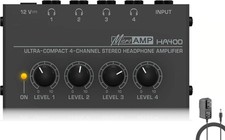 Headphone Amplifier, HA400 4-Channel Metal Stereo Audio Amplifier, Mini Earph...
