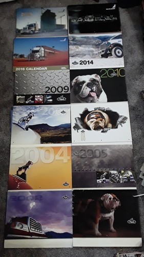 Vintage Mack Trucks Calendar lot 2002 through 2016 American Trucker large