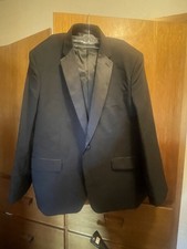 Neil Allyn Black Men's Tuxedo Suit Jacket 100 Polyester 48R
