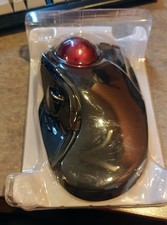 Elecom Huge Trackball Mouse M-HT1DR Wireless Black Red Ergonomic with Dongle