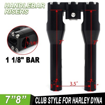 7'' 8''Handlebar Riser Club Style Universal For Harley Dyna Super Glide FXD  FXDL