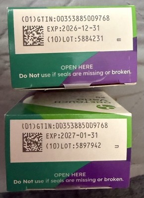 2 x Onetouch Verio 50ct Test Strips Total 100 Exp 1/31/27