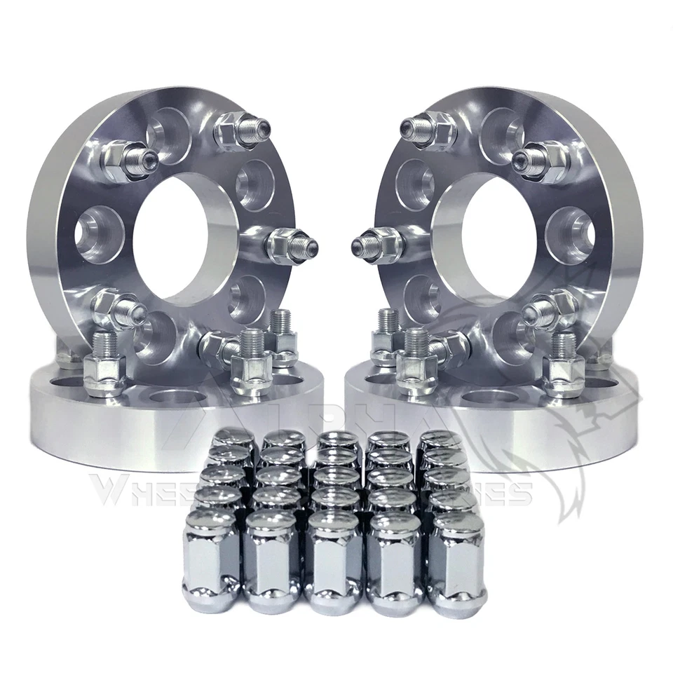 Adaptadores de 4 ruedas 5x108 a 5x114,3 + tuercas cromadas bellota para Ford Focus Fusion Foto 2 de 4