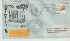 US COVER AFA LOCAL POST COVER BURBANK CAL w/ MOTHERS DAY CAHCET  & LOCAL STAMPS