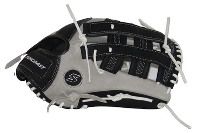 SUNCOAST Melee Series Leather 14  Softball Fielding Glove Mitt Grey NEW